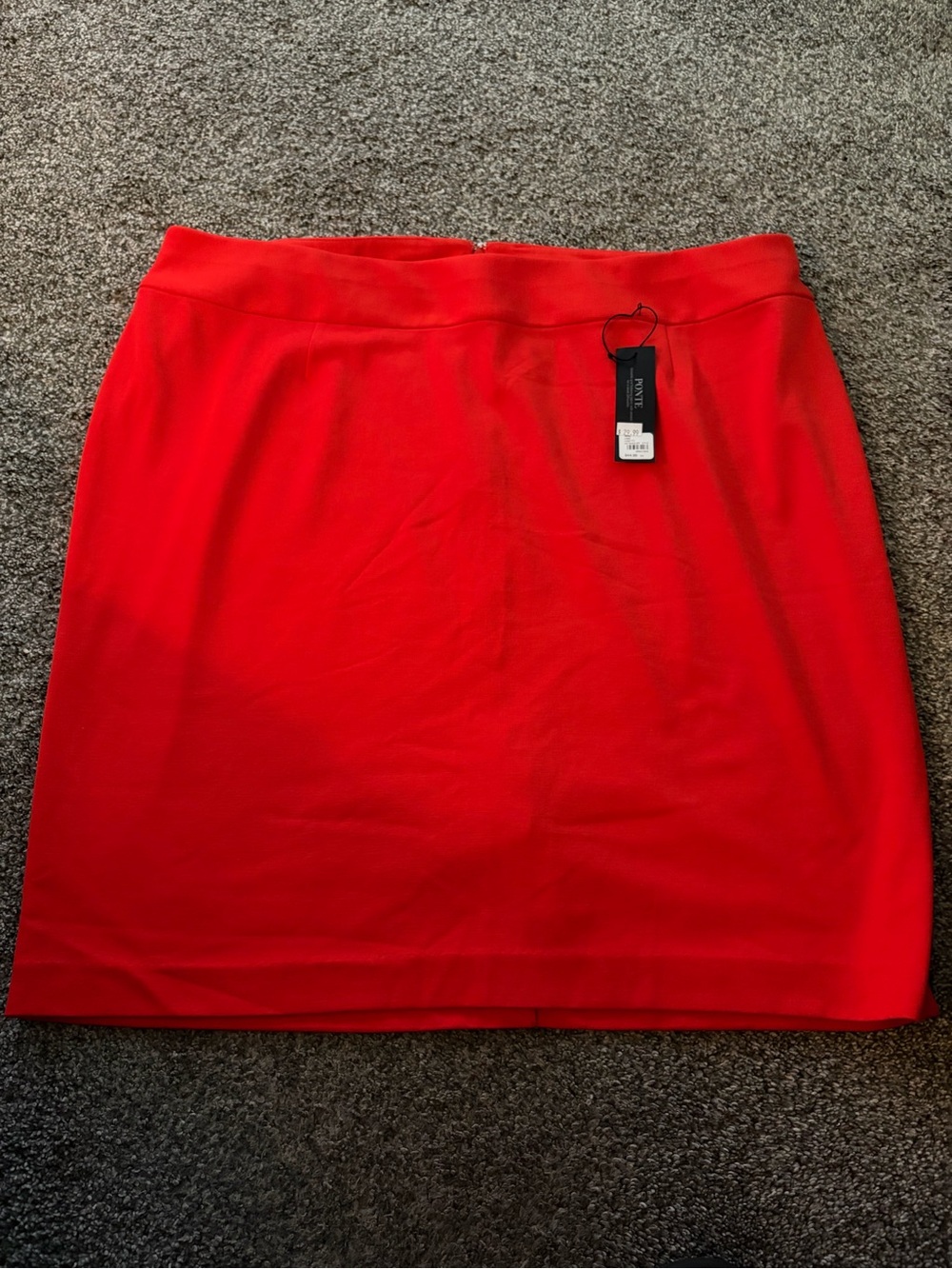 New Lane Bryant Ponte Classic Red Pencil Skirt